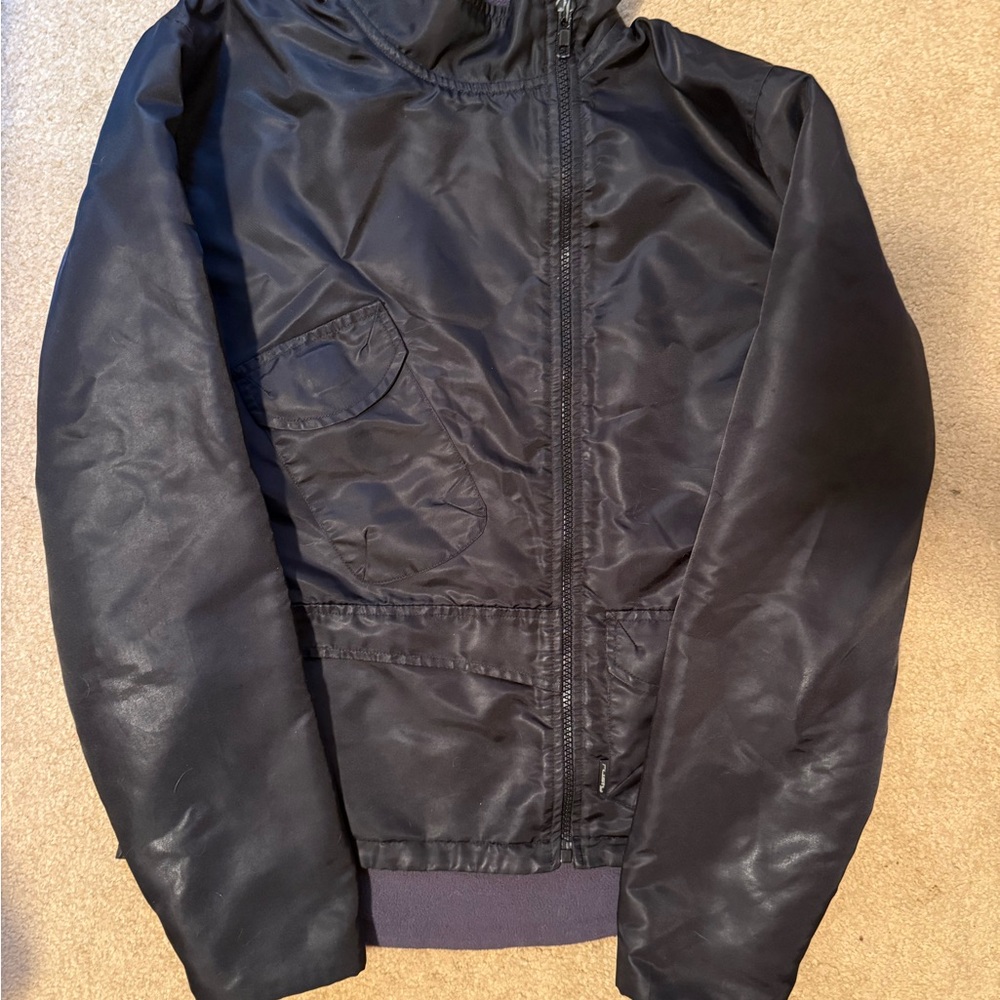Rusty Midnight Black Windbreaker Jacket